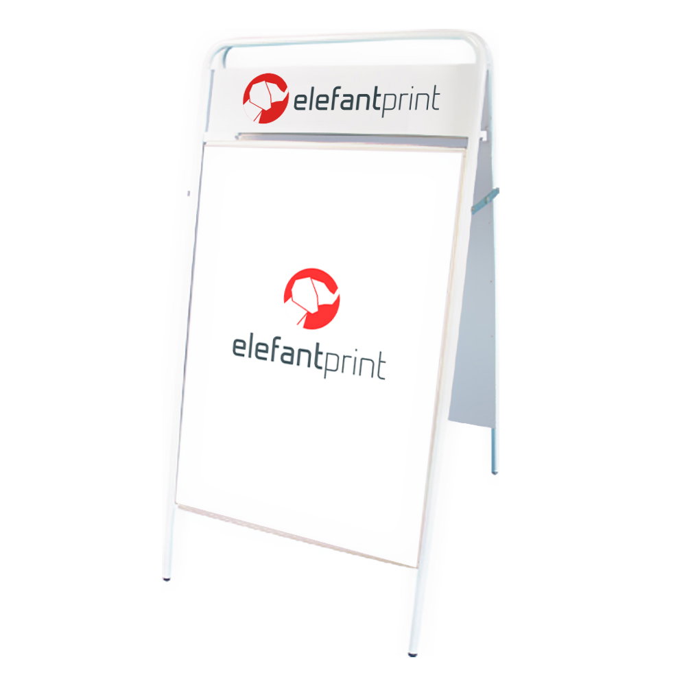 Expo Sign gatupratare med logoplatta