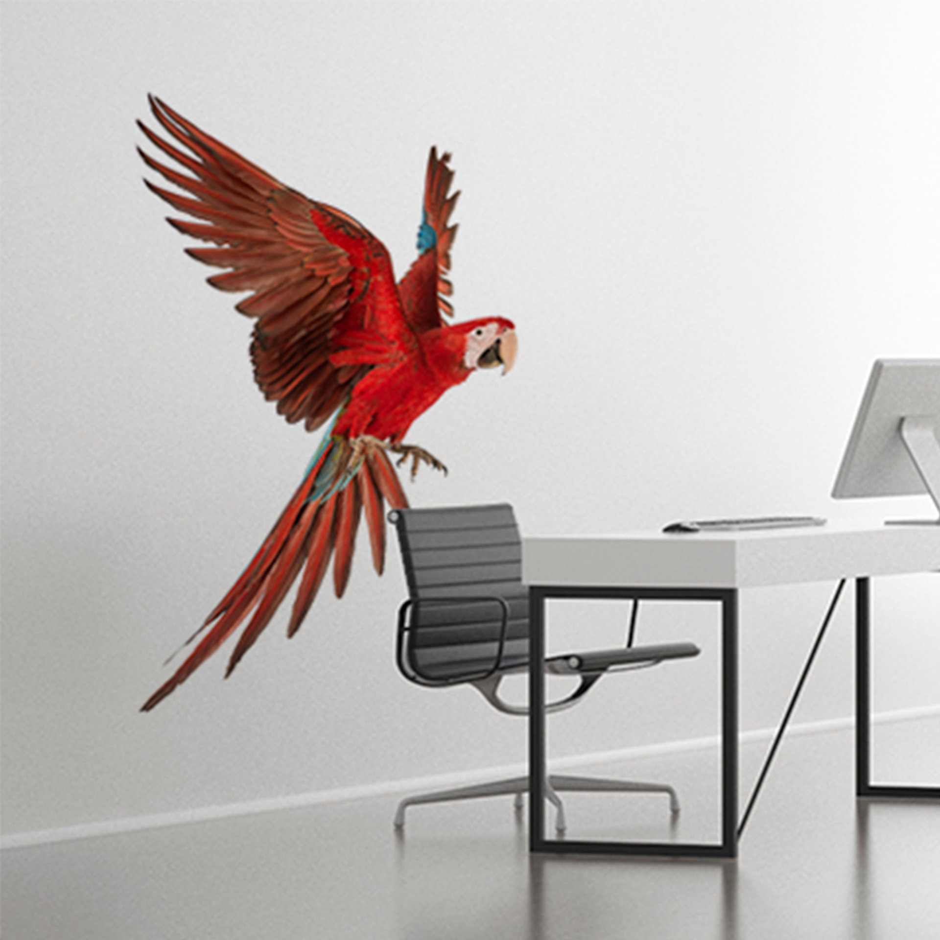 Figurskuren wallsticker med tryck