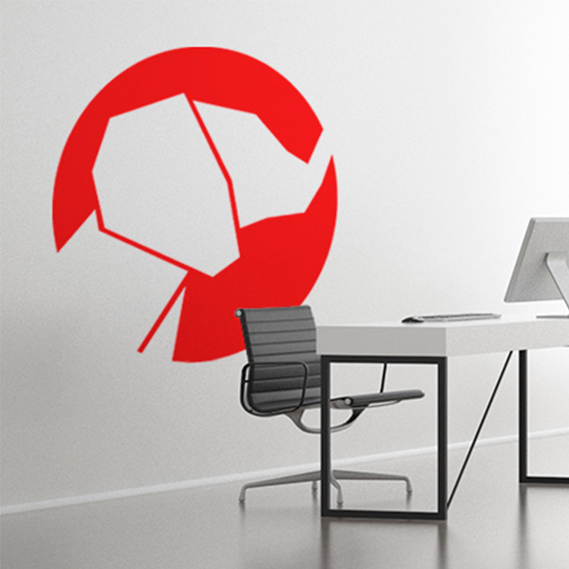 Enfärgad figurskuren wallsticker
