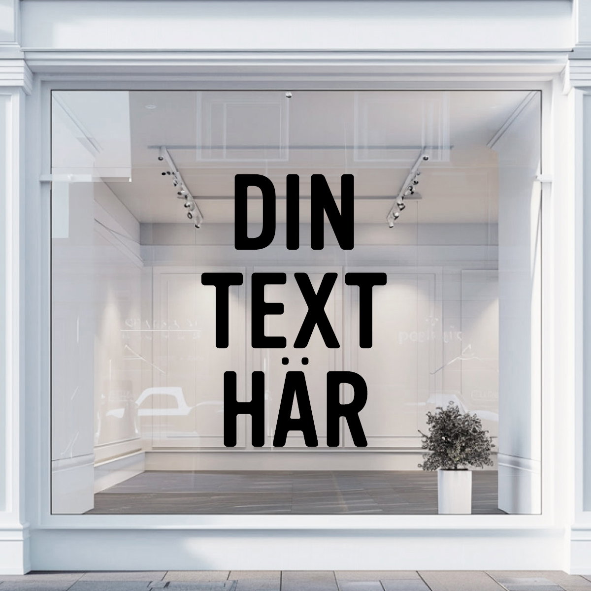 Självhäftande bokstäver och siffror för fönster