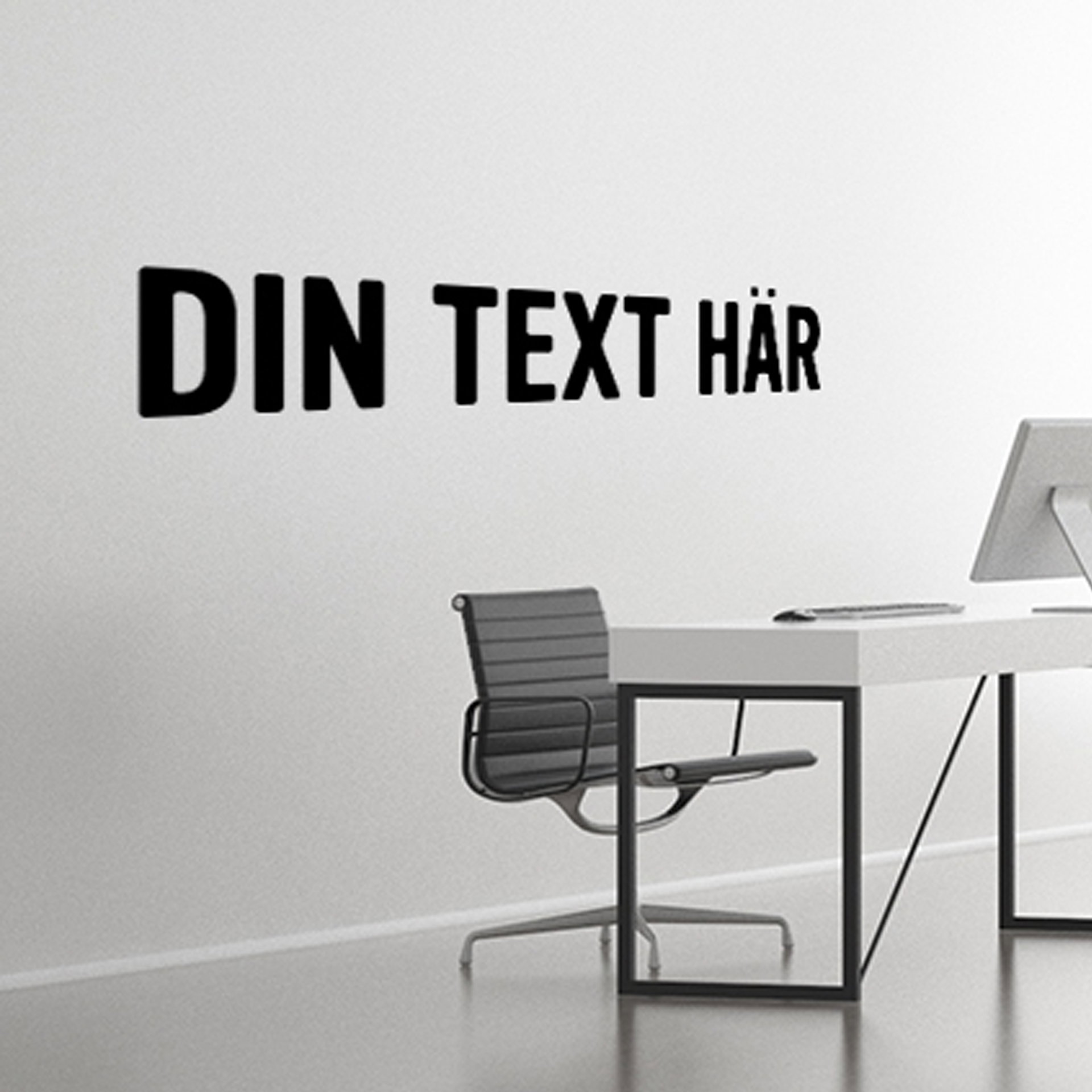 Självhäftande bokstäver och siffror för vägg